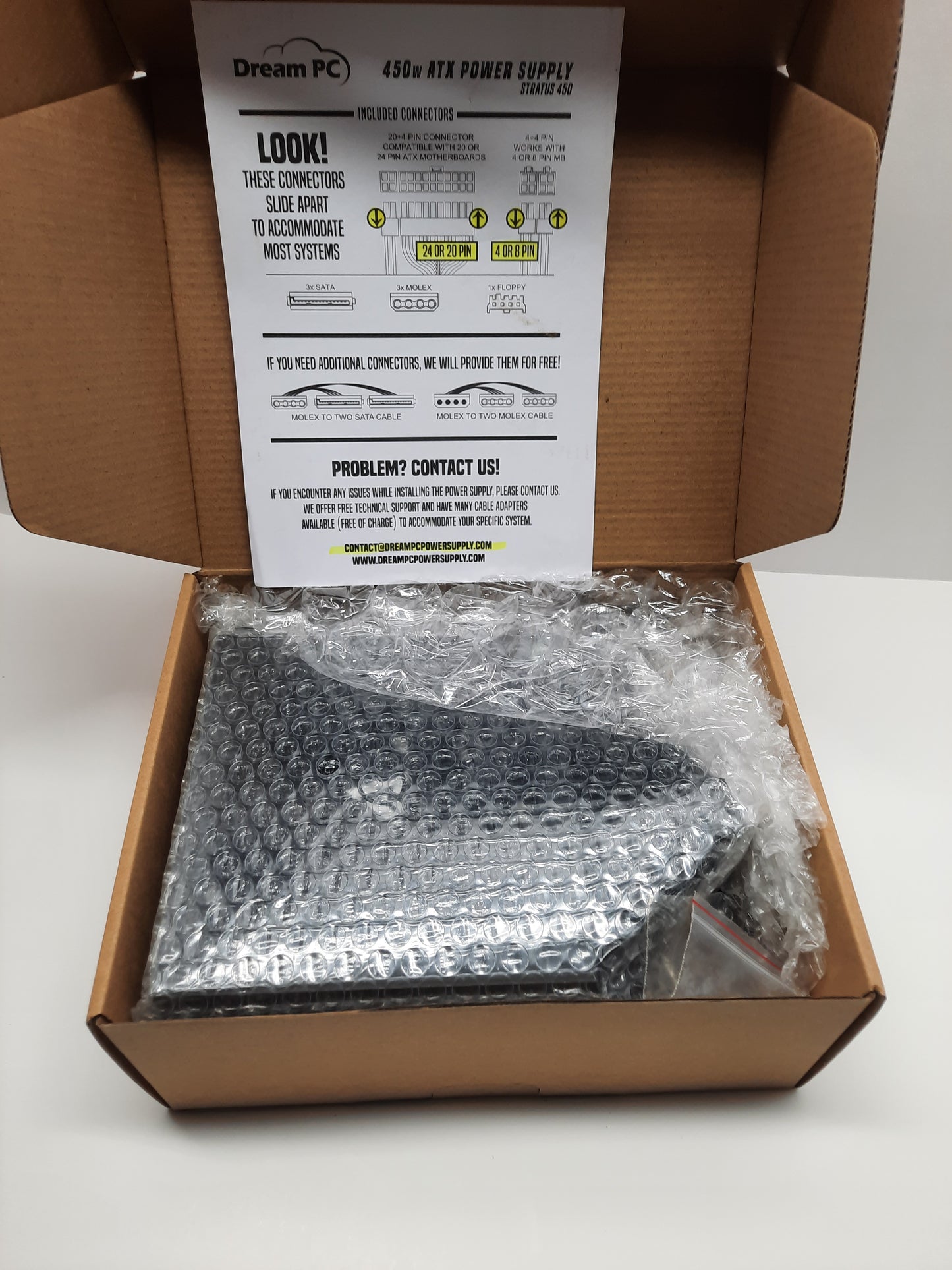 DreamPC strutus 450 DPC-ATX-450W Power Supply