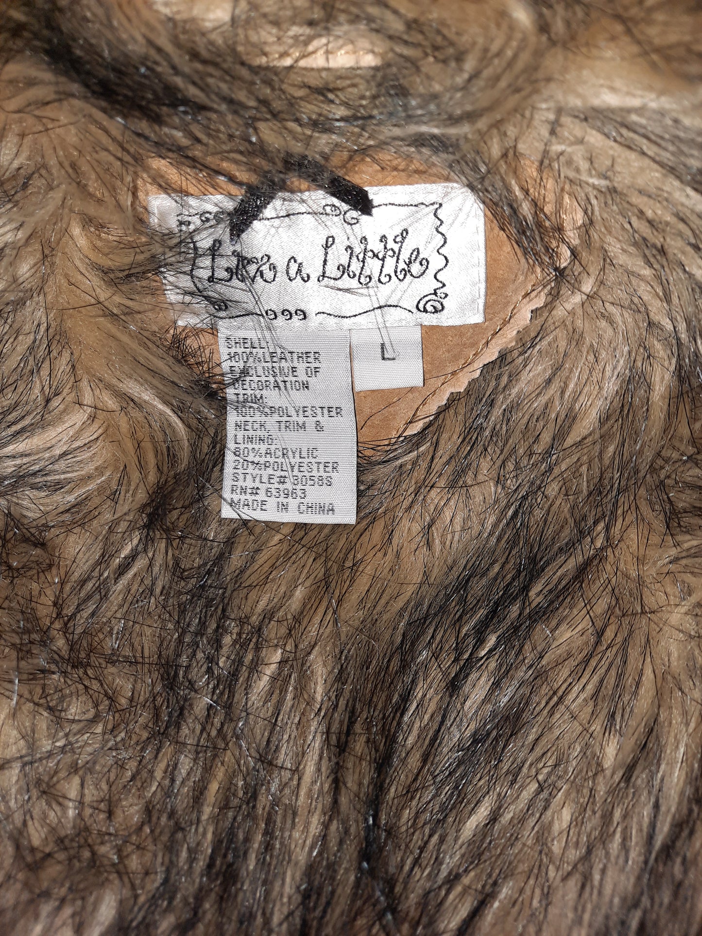 Women's Leather and Faux Fur Vest by Live A Little