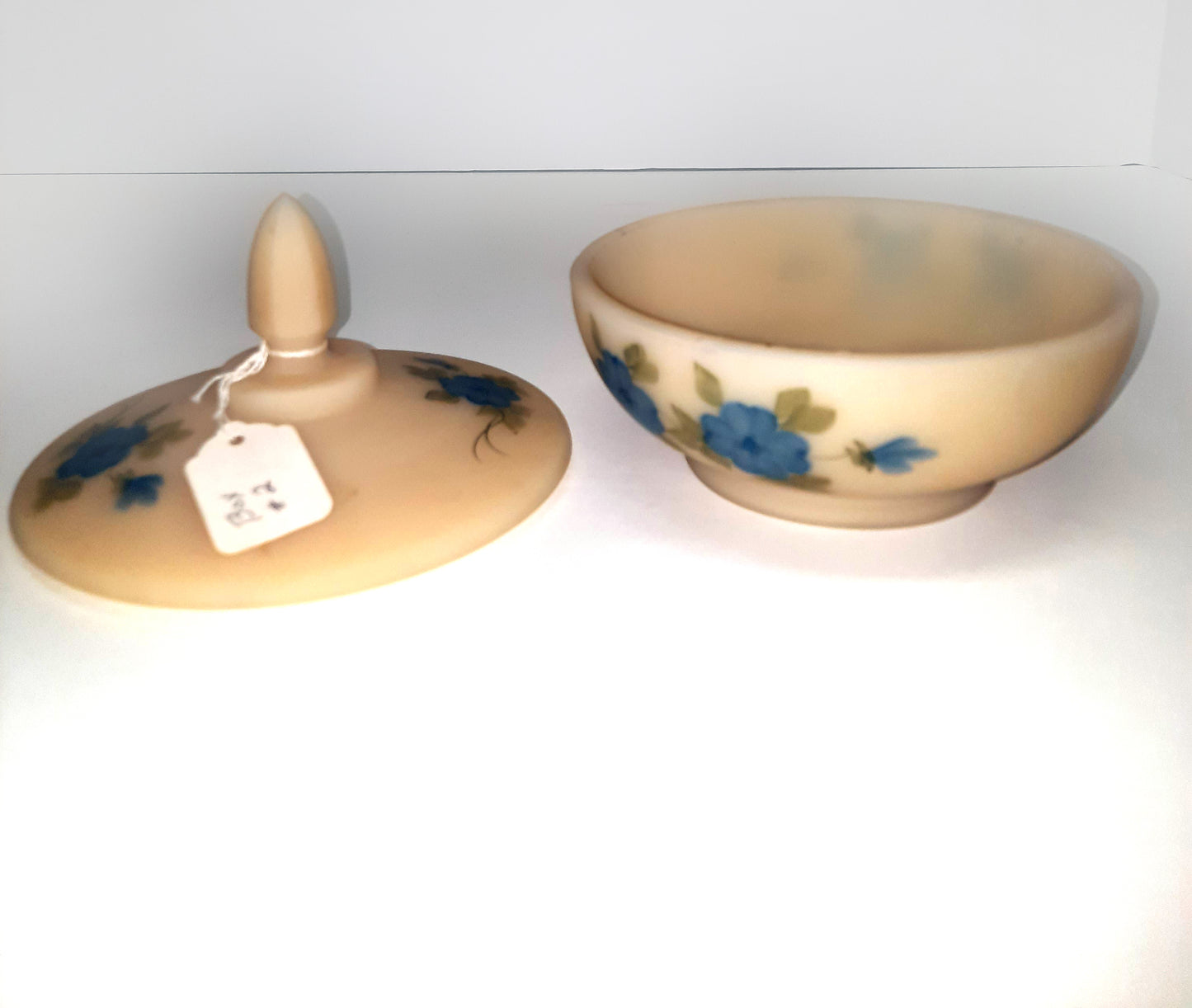 Fenton Bowl Hand Painted by Laura Long