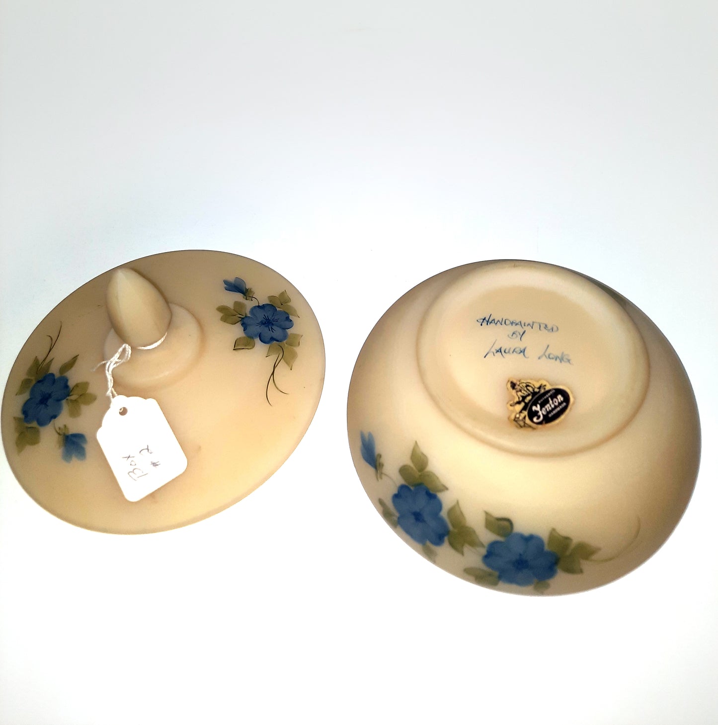 Fenton Bowl Hand Painted by Laura Long