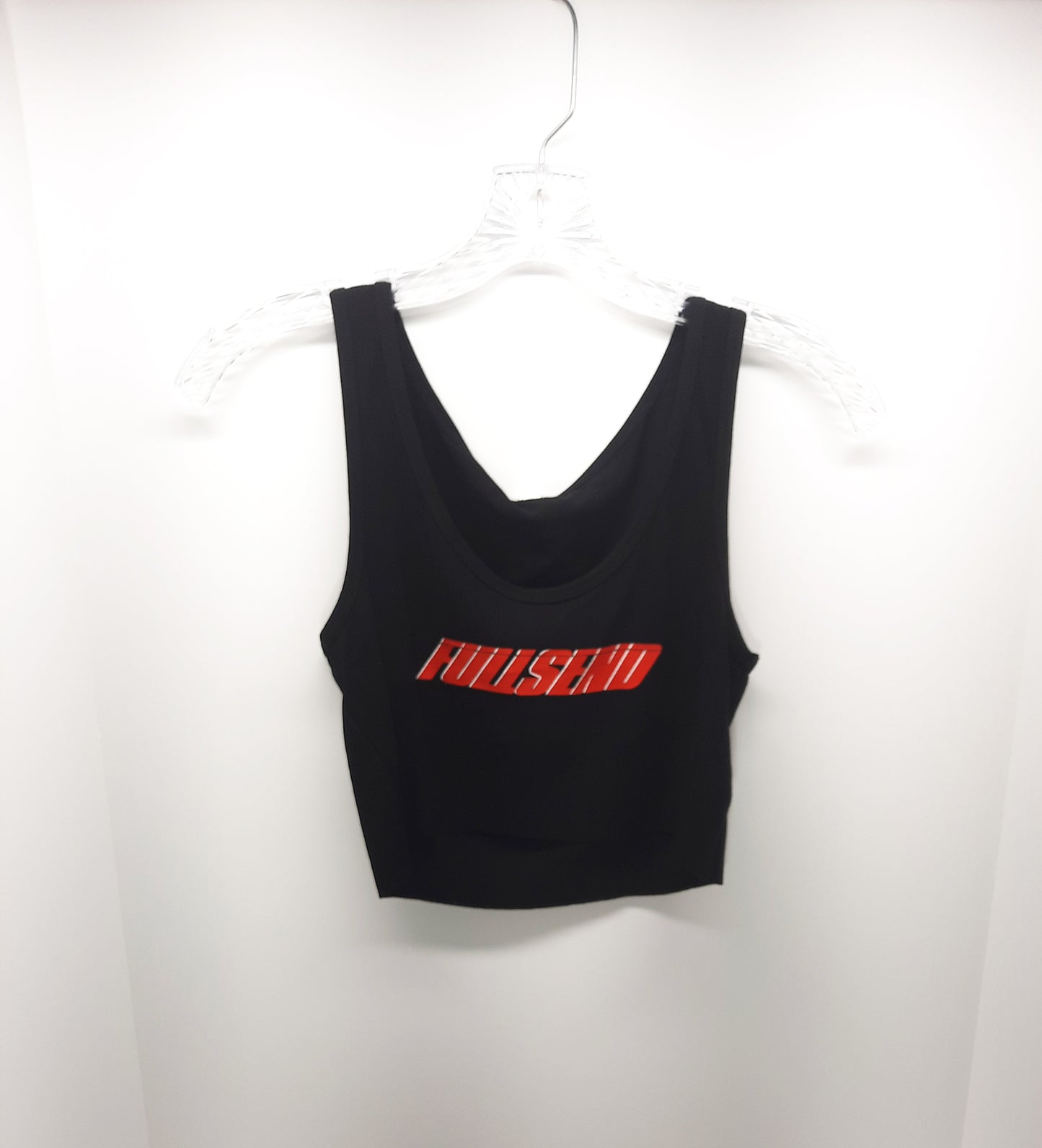 Full Send Scoop Neck Crop Tank